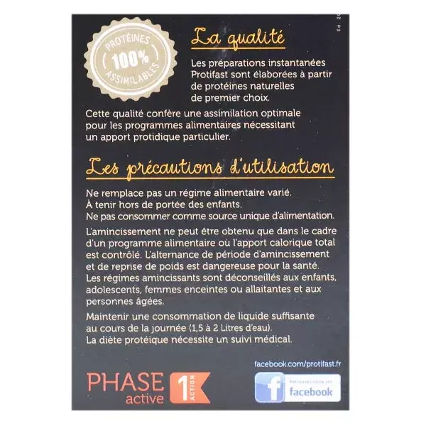 Protifast Entremet Hyperprotéiné Orange 7 sachets
