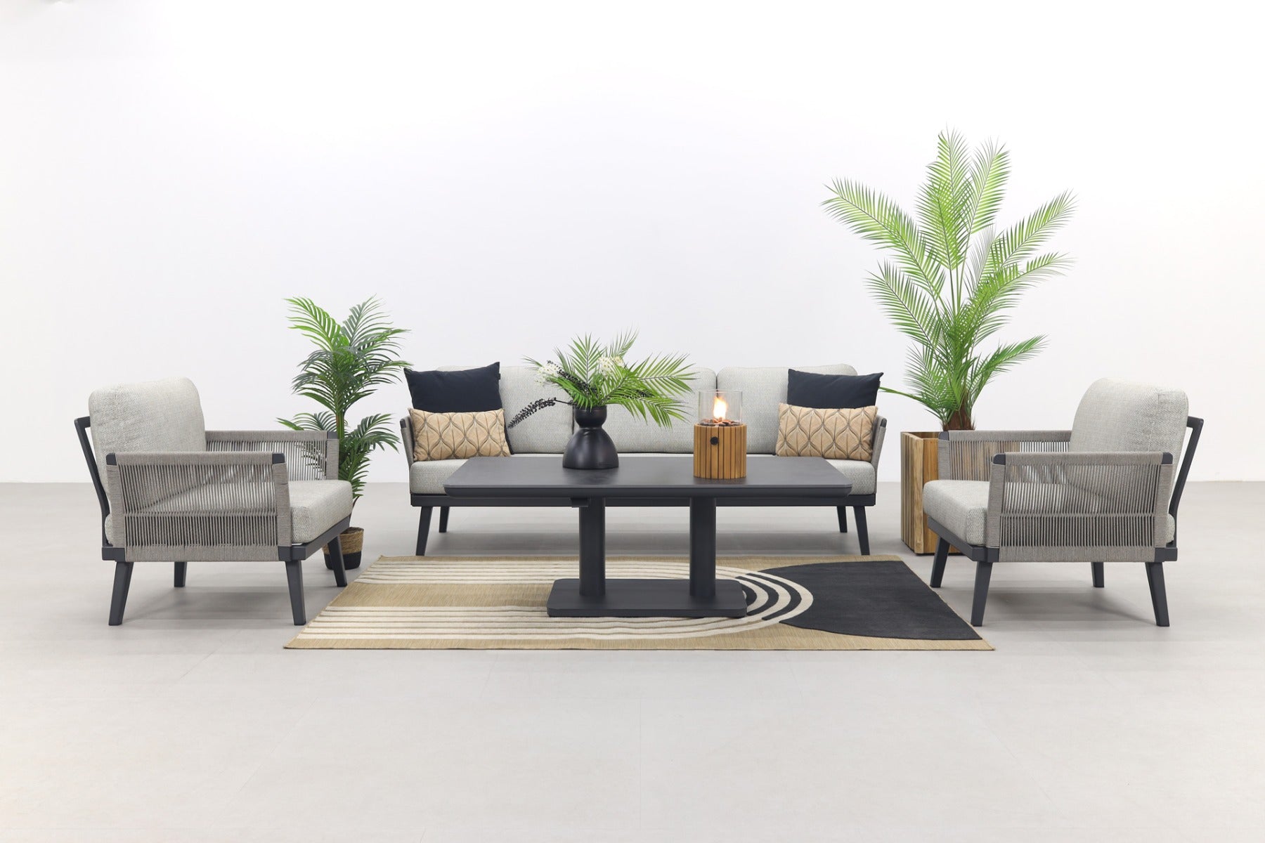 VDG Durban|Medina verstelbare stoel-bank loungeset - 4-delig