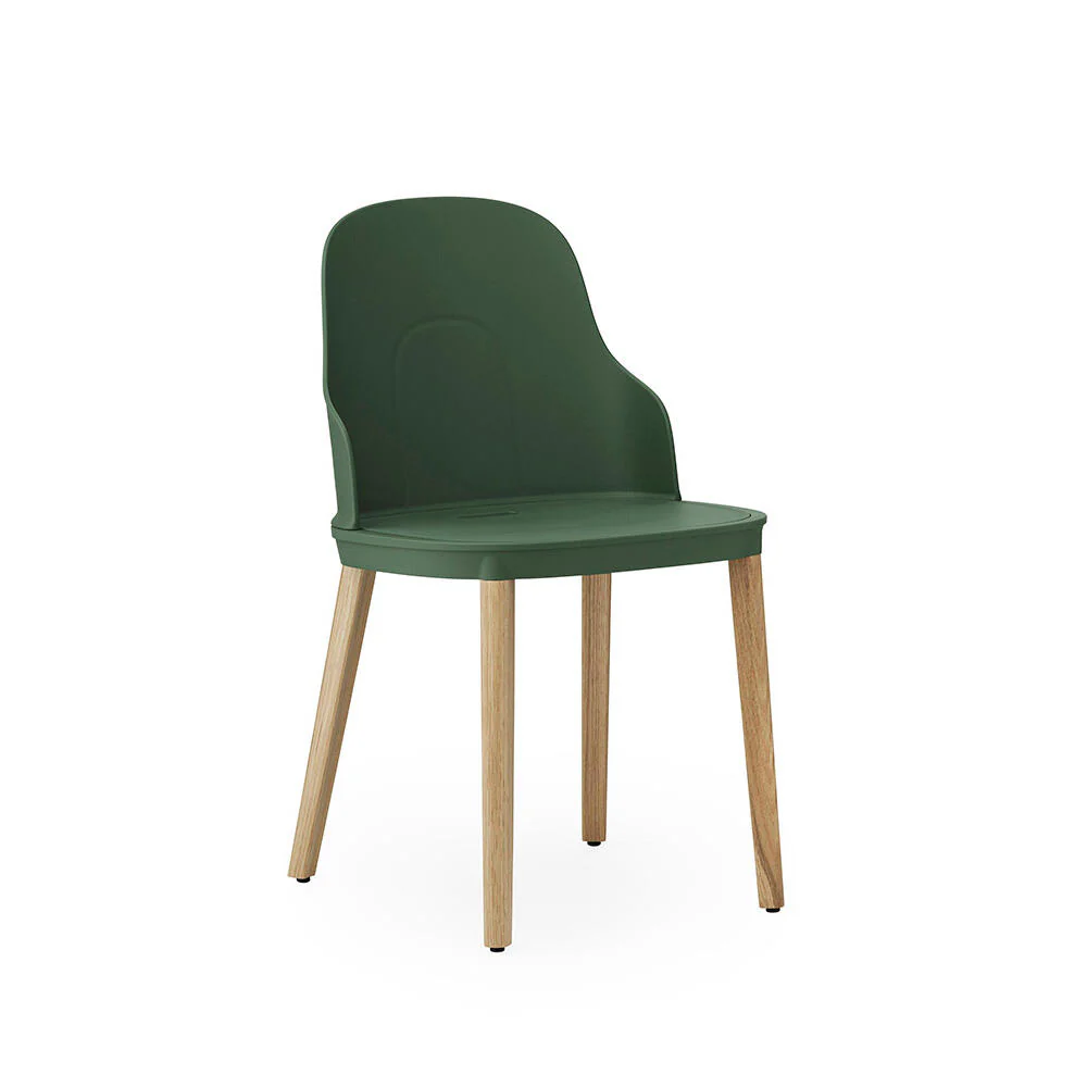 Normann Copenhagen  Allez stol - Park green/ egetræ