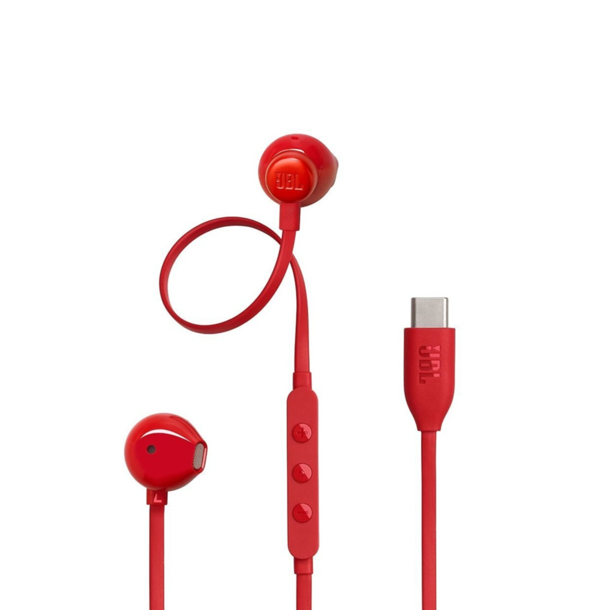 Tune 305C In-Ear Kopfhörer USB C Anschluss mit Mikrofon (JBLT305CRED) - Rot