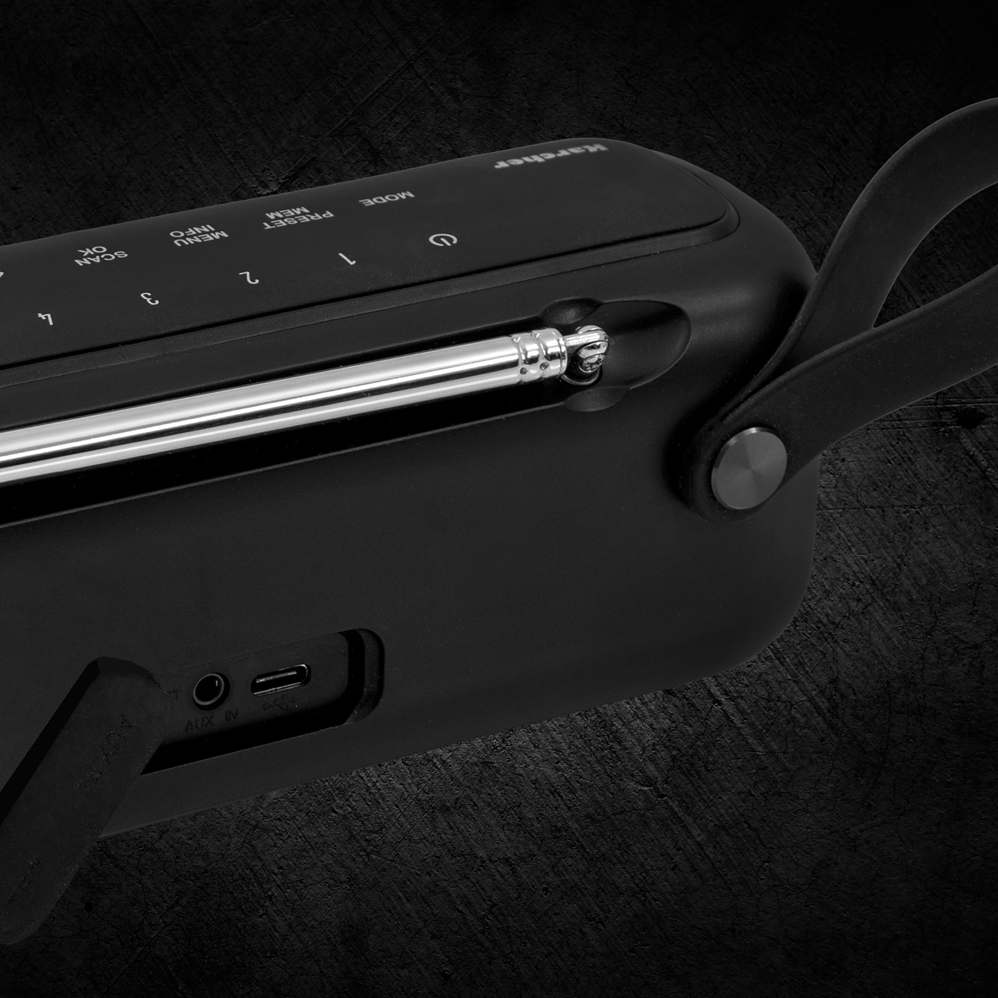 Karcher DAB Go tragbarer Bluetooth Lautsprecher & Digitalradio DAB+, UKW Radio mit 2,4