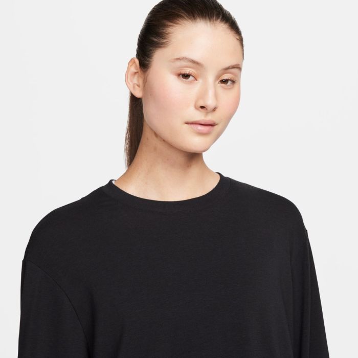 Nike Dame T-shirts Dri-FIT One Relaxed Long Sleeve Tee Sort