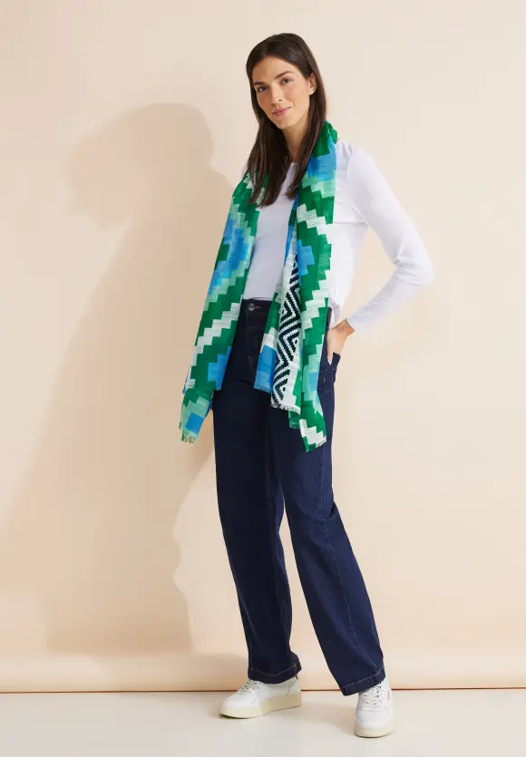 Print Longschal - arty green