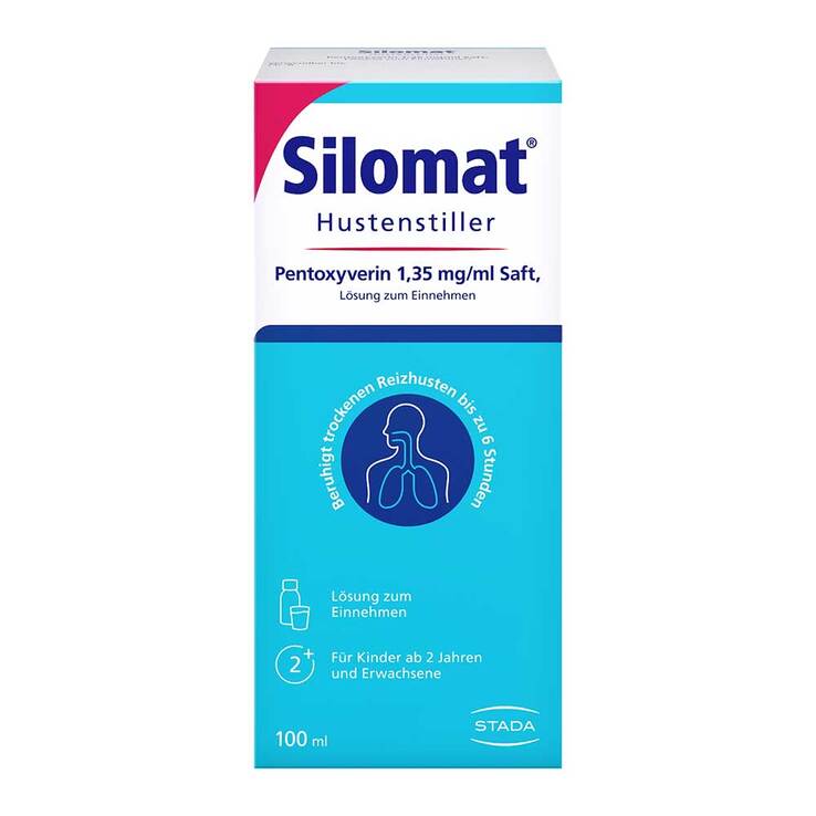 Silomat Hustenstiller Pentoxyverin 1,35 mg / ml Saft, 100 ml