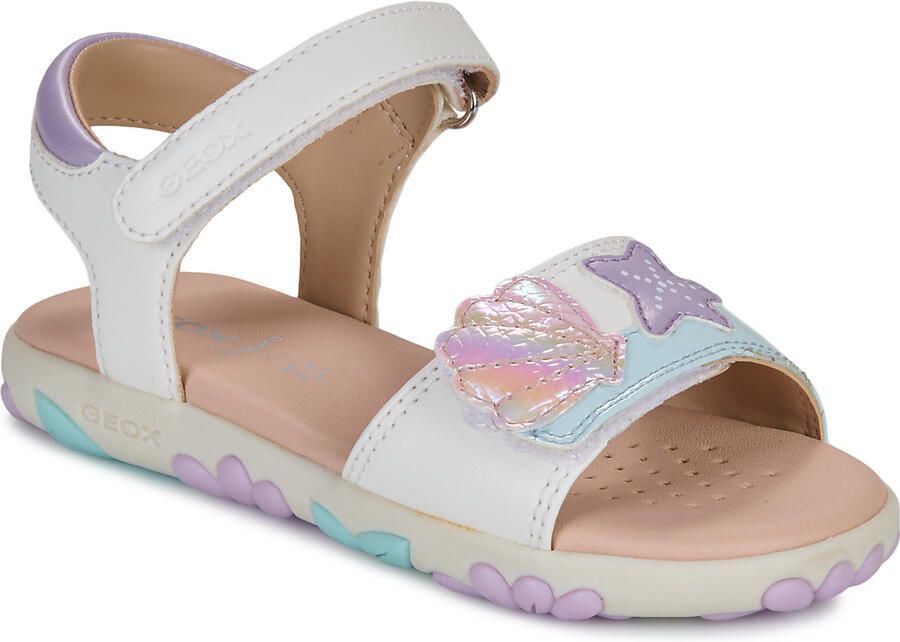 GEOX SANDAL HAITI MEISJES Sandalen WIT LICHTROZE