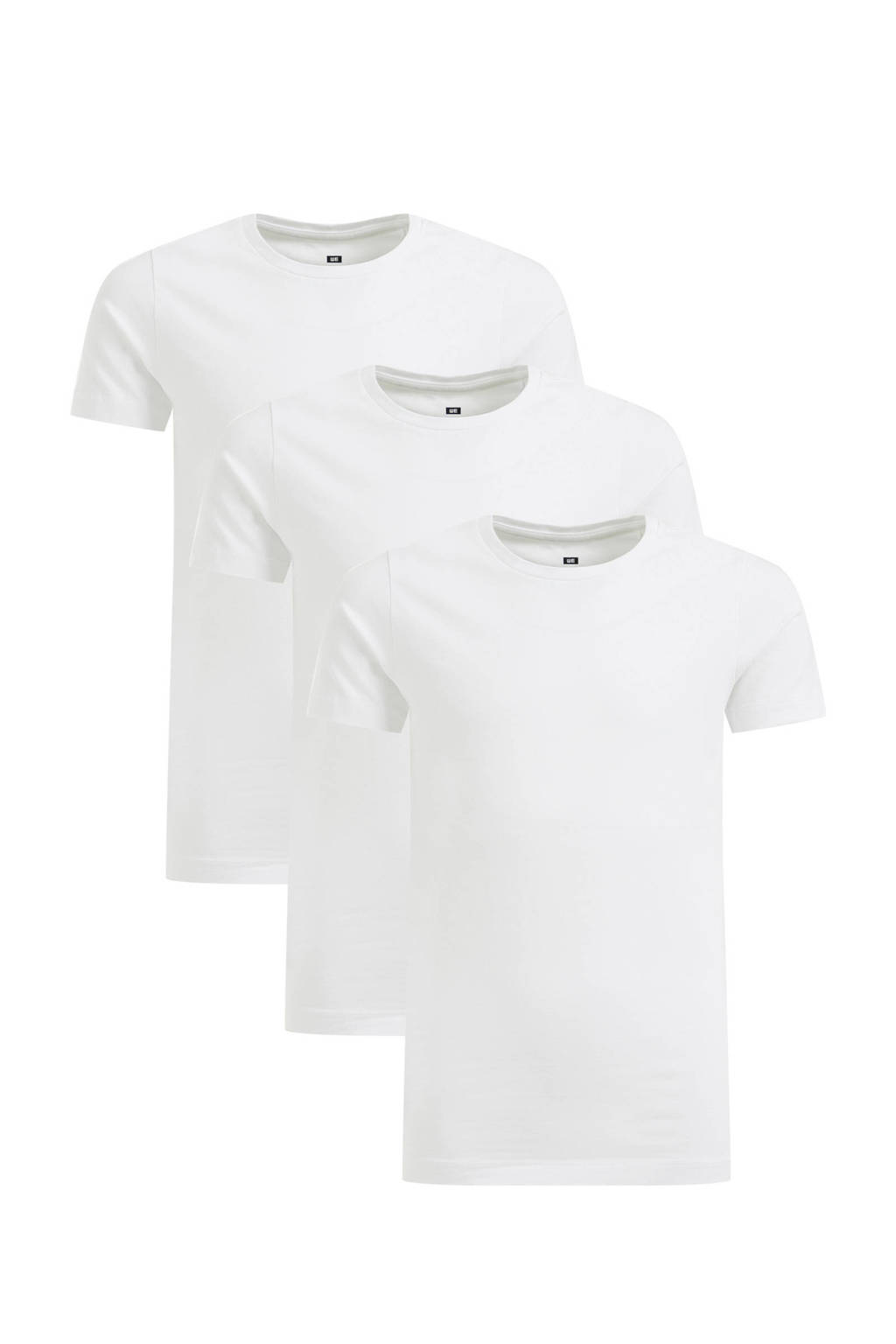 WE Fashion T-shirt - set van 3 wit