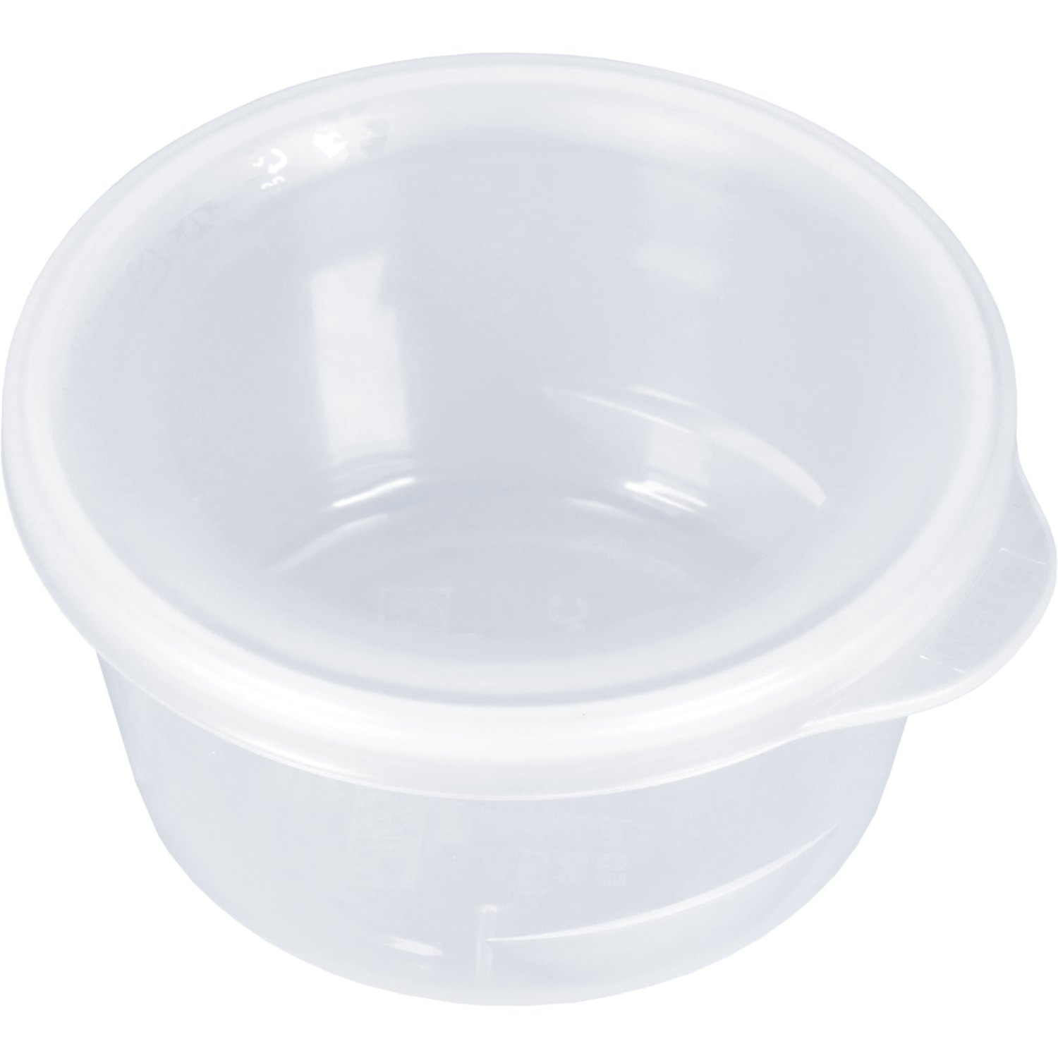 Cup, sauscup, met deksel, reusable, pP, Ø 75mm, 42mm, transparant