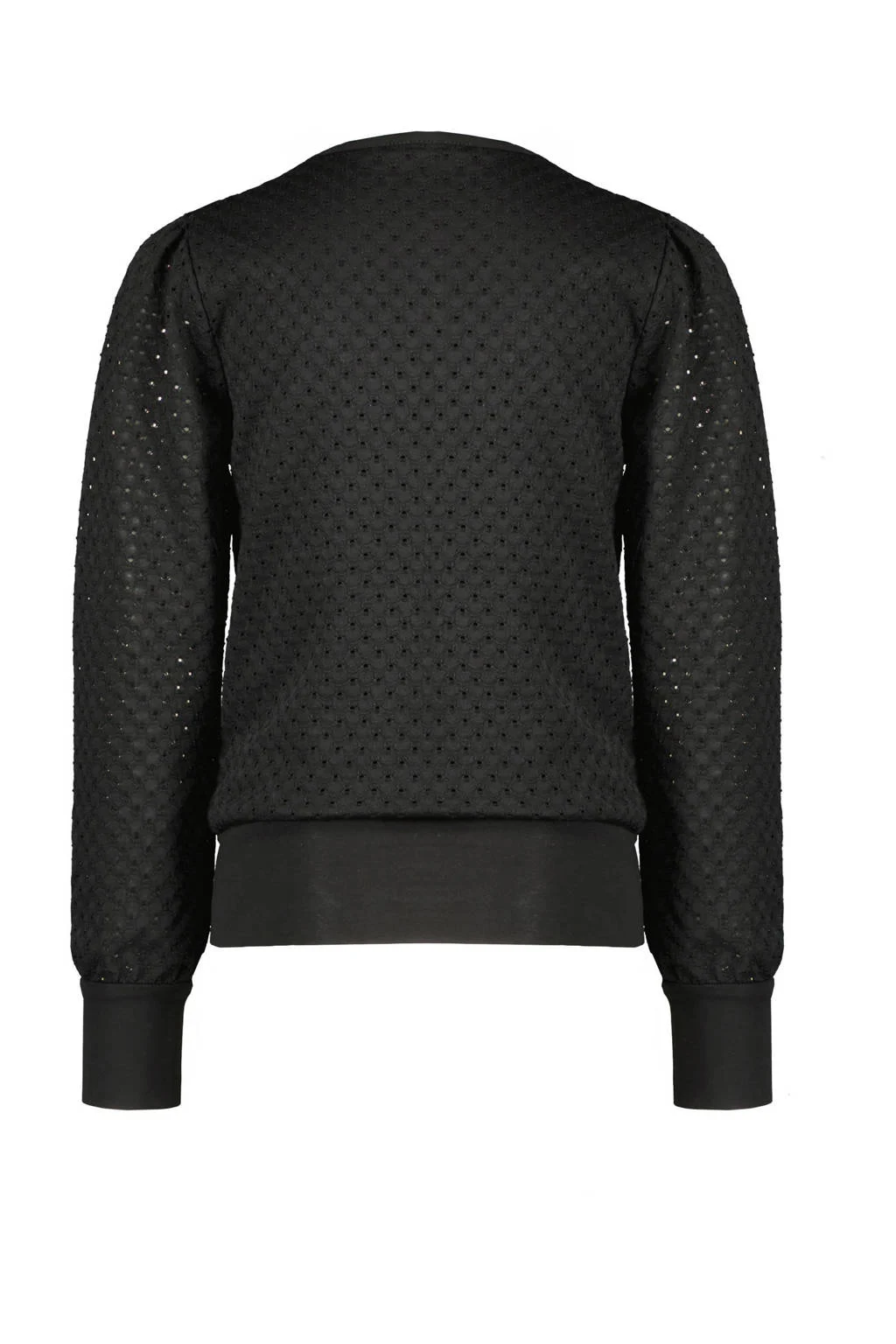 NONO blousetop zwart broderie