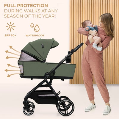 Kinderkraft YOXI 2-in-1 Duovogn, Mystic Green