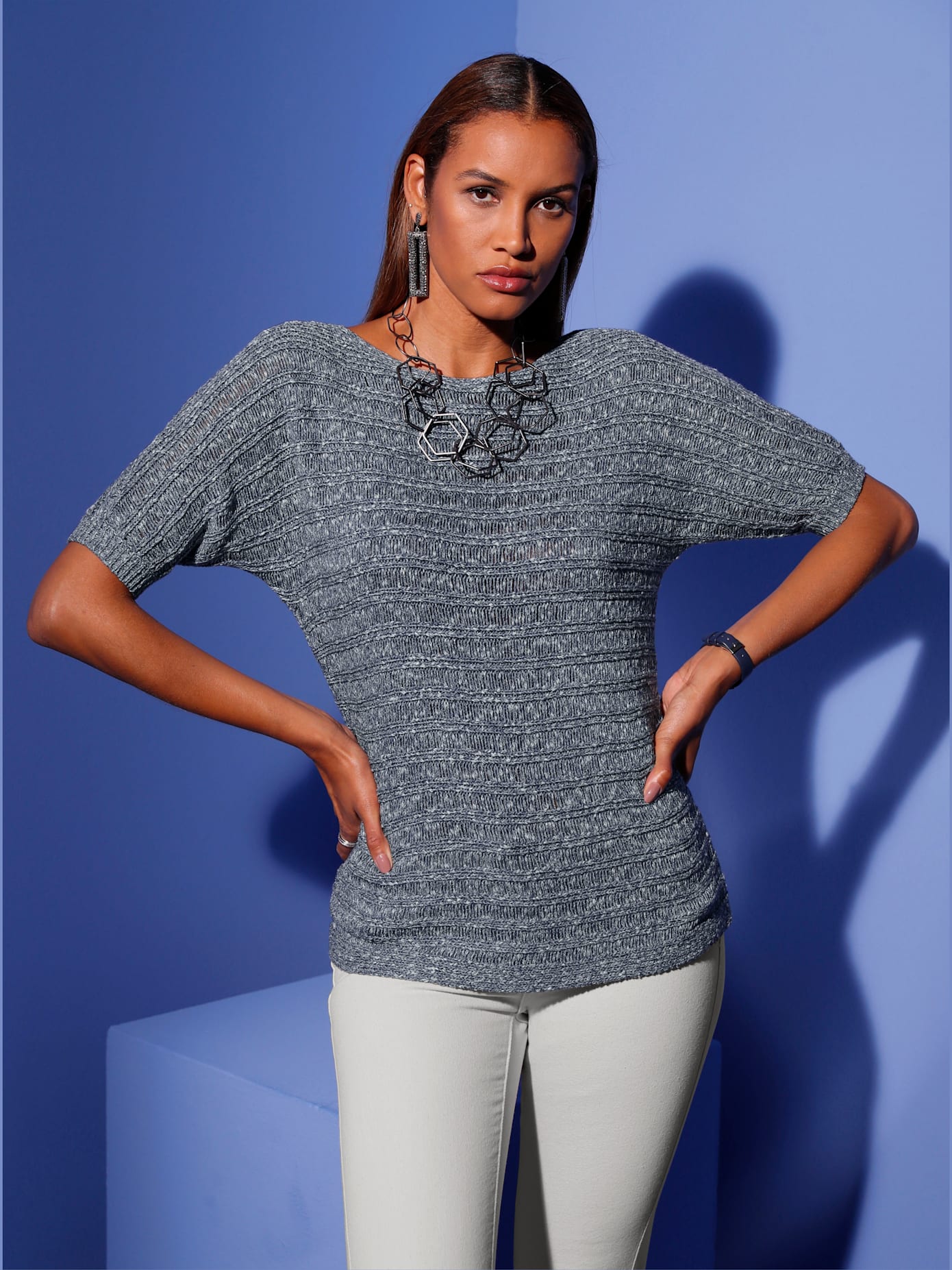 Pull encolure en u