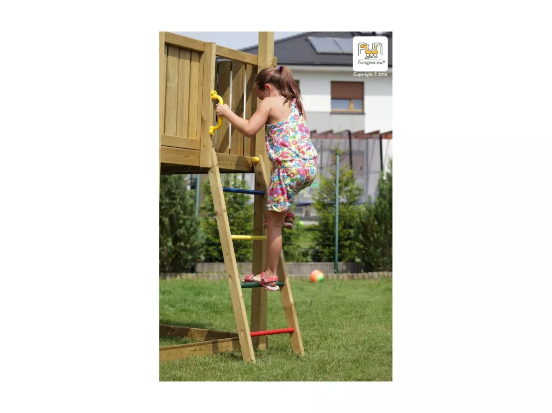 Aire de jeux Carol 2 - Toboggan Bleu - Fungoo