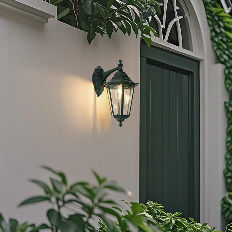 Qazqa wandlampen buiten new orleans groen e27