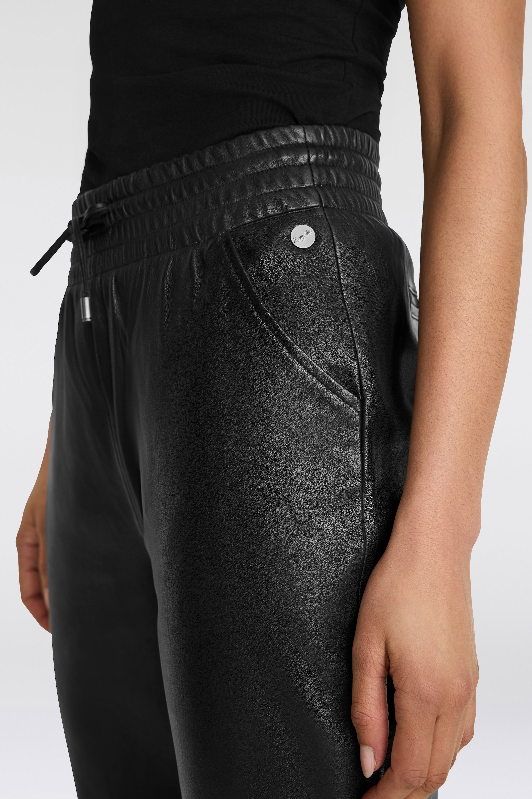 Mauritius Lederhose »MWTamika«  elastischer Taillenbundmti Kordelzug