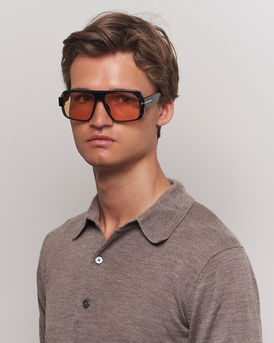 Tom Ford Turner FT1101 Sunglasses Black/Brown