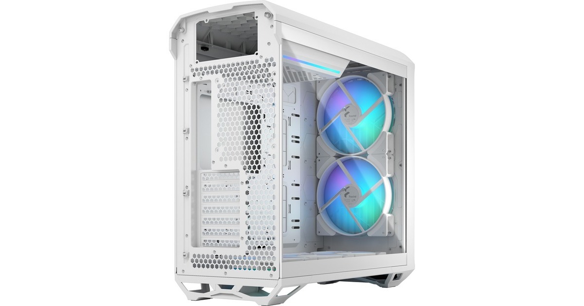 Fractal DesignTorrent white RGB TG Clear Tint midi tower behuizing  (Wit | 2x USB-A | 1x USB-C | RGB | Window)