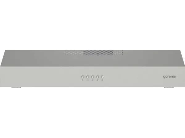 Gorenje Essential WHU629ES/S - Hætte - standard - bredde: 59.6 cm - dybde: 46.8 cm - udtrækning og recirkulation (-) - sølv