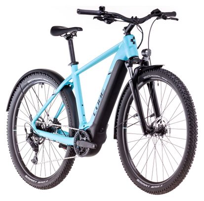 VTC Électrique Cube Nuride Hybrid Performance 625 Allroad Shimano Cues 9V 625 Wh 29'' Bleu Swimming Pool 2025