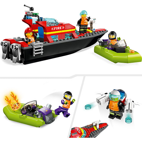 LEGO City 60373 Brandvæsnets redningsbåd