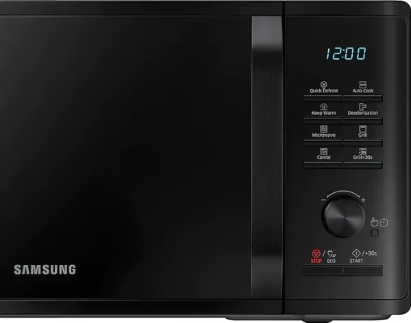 Samsung MG23K3515AK, Bordplade, Grill mikroovn, 23 L, 800 W, Indbygget skærm, LED