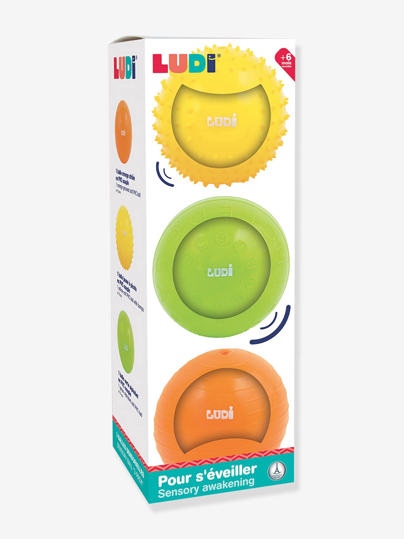3 bolas sensoriais
