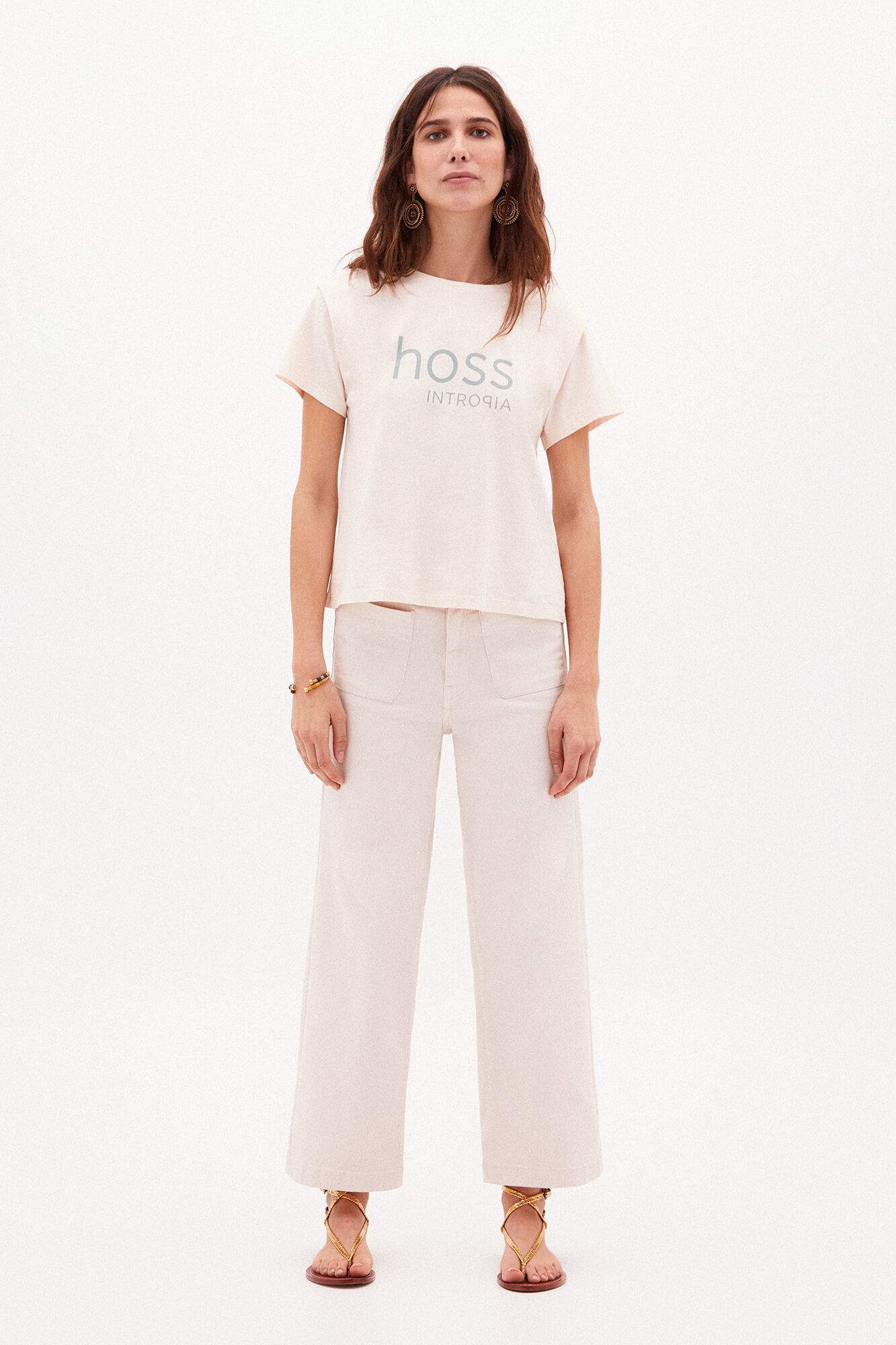Camiseta Fabiola Hoss Intropia - Bege