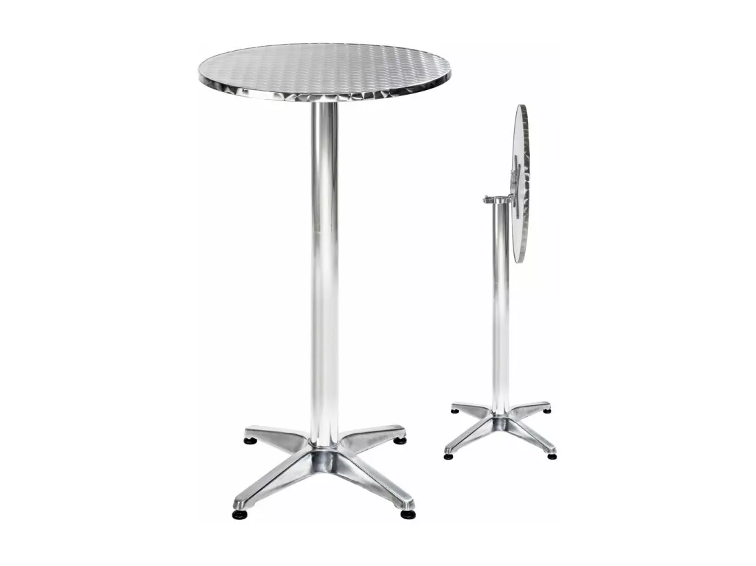 Mange debout aluminium diamètre aluminium grise 6.5 x 6.5 x 114 cm 2008195