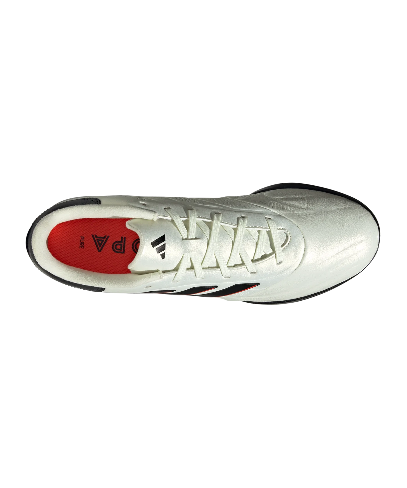 adidas COPA Pure 2 League TF Solar Energy Weiss Schwarz Rot