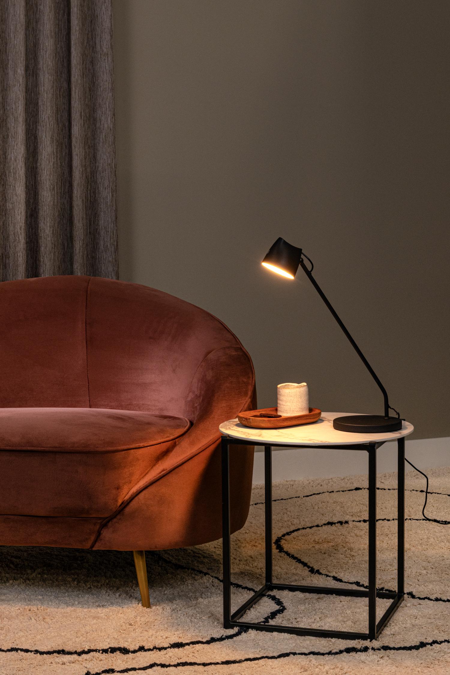 Lucide MILNE Bureaulamp - Zwart