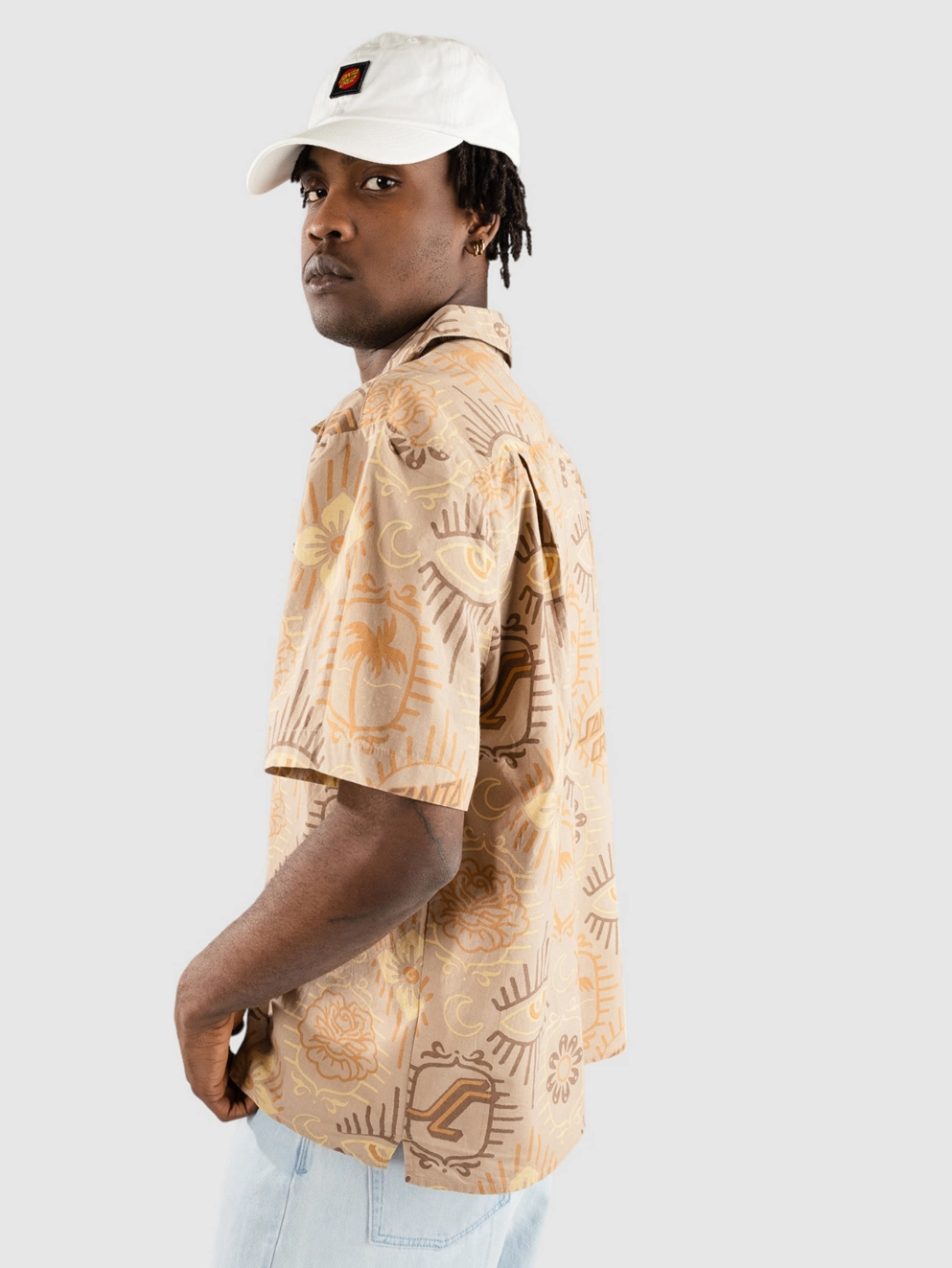 Santa Cruz Patchwork Shirt taupe