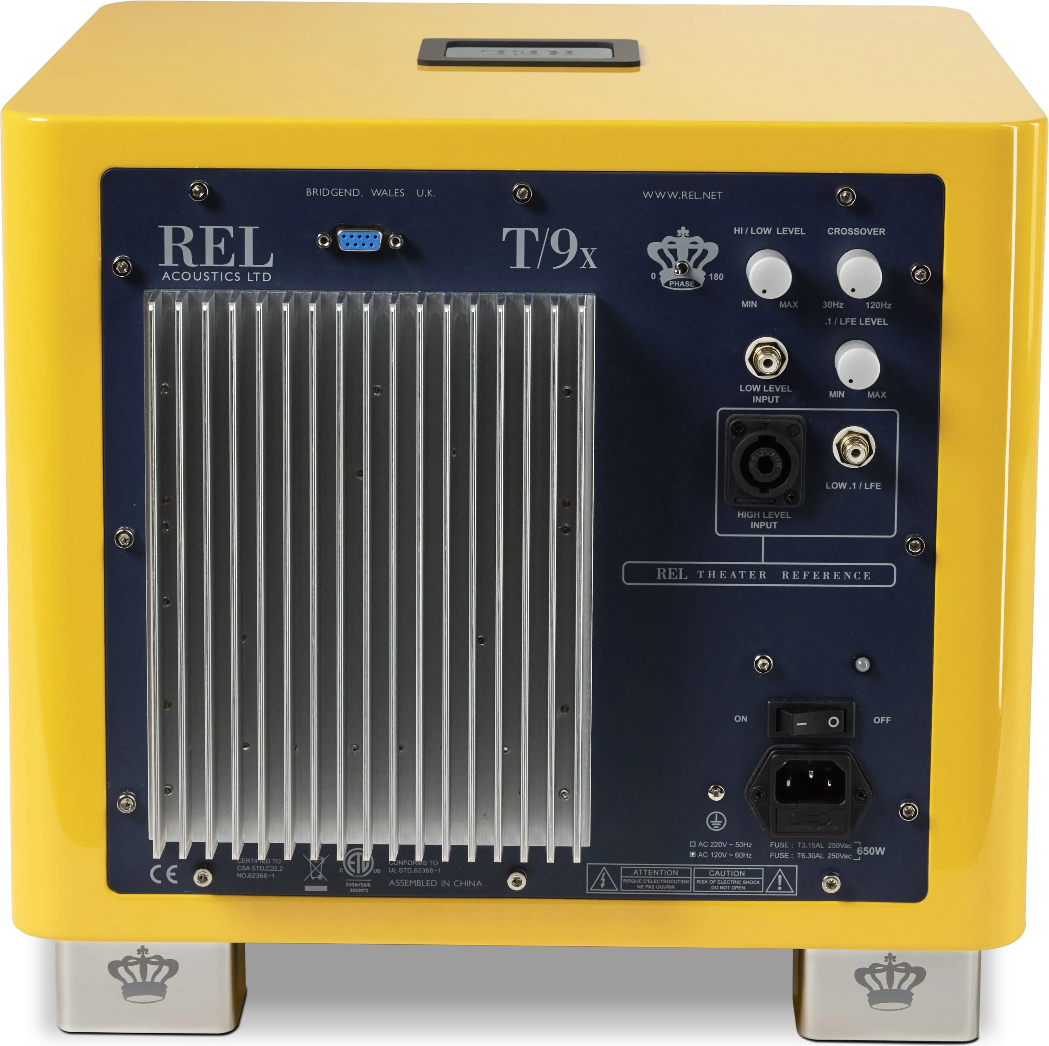 REL Acoustics T/9x SE Jaune Caissons de basses
