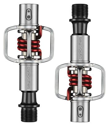 CRANKBROTHERS Paire de Pédales EGG BEATER 1 Argent/Rouge