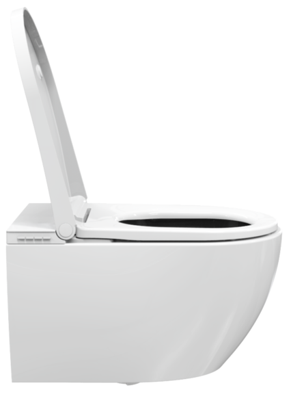 Plieger Capri randloze douche wc met softclose zitting wit glans