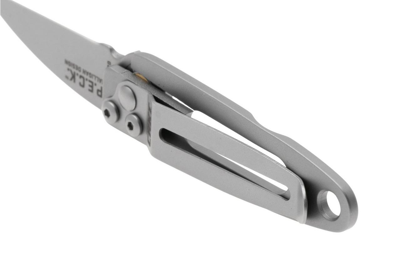 CRKT Delilah's P.E.C.K. 5520, Bead Blasted 3Cr13MoV, Stainless Steel zakmes, Ed Halligan design