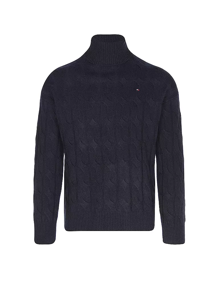 TOMMY HILFIGER Rollkragenpullover  dunkelblau