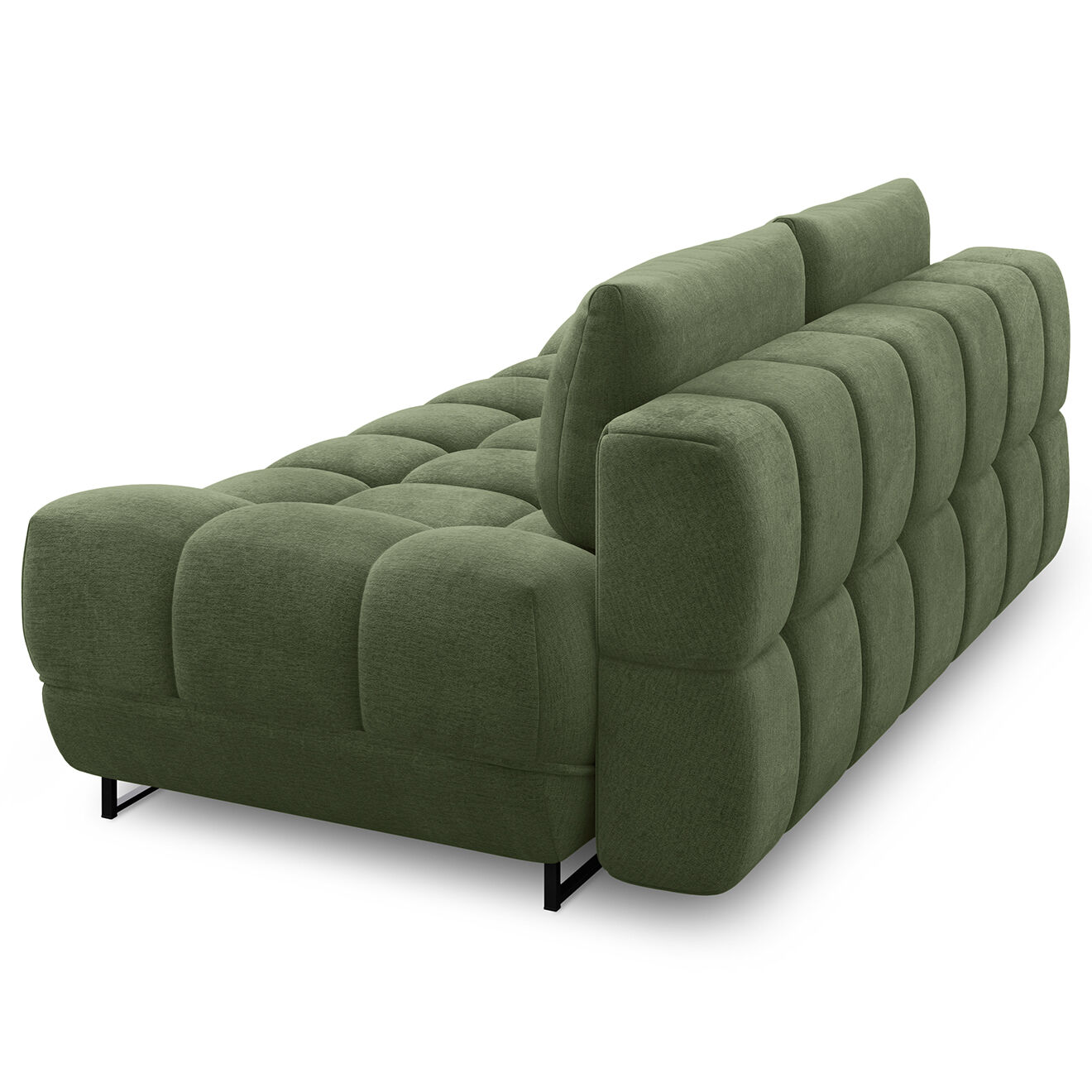 Windsor & Co Canapé convertible avec coffre de rangement Cirrus vert - 215x112x90 cm