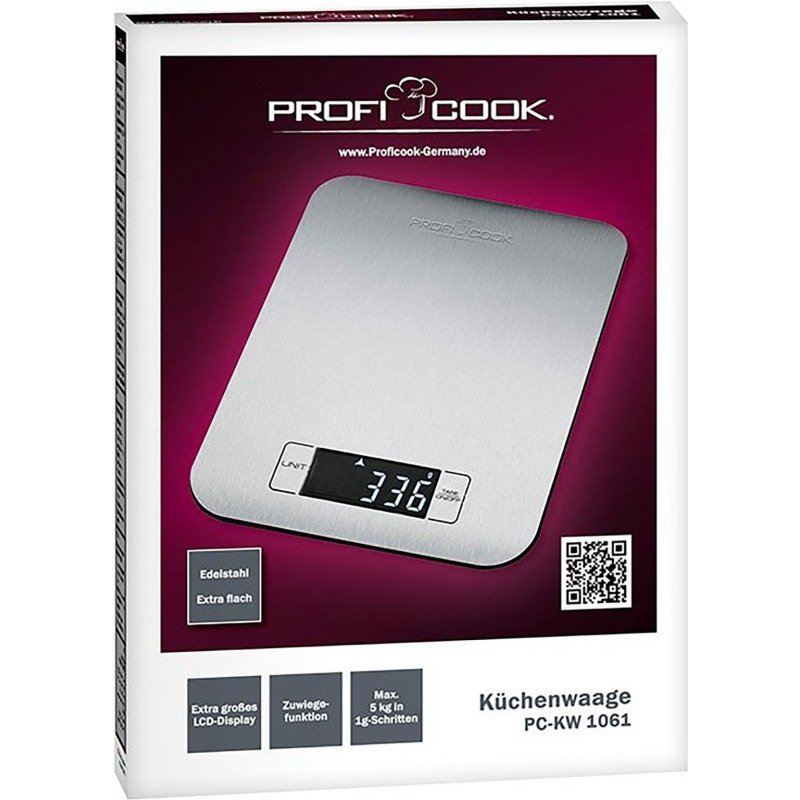 Balance de cuisine PC-KW 1061, acier inoxydable