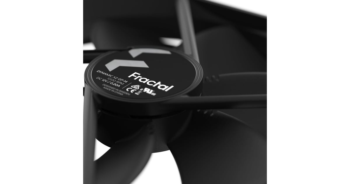 Fractal DesignX2 GP-14 case fan  (Zwart, 140 x 140 x 25 mm)