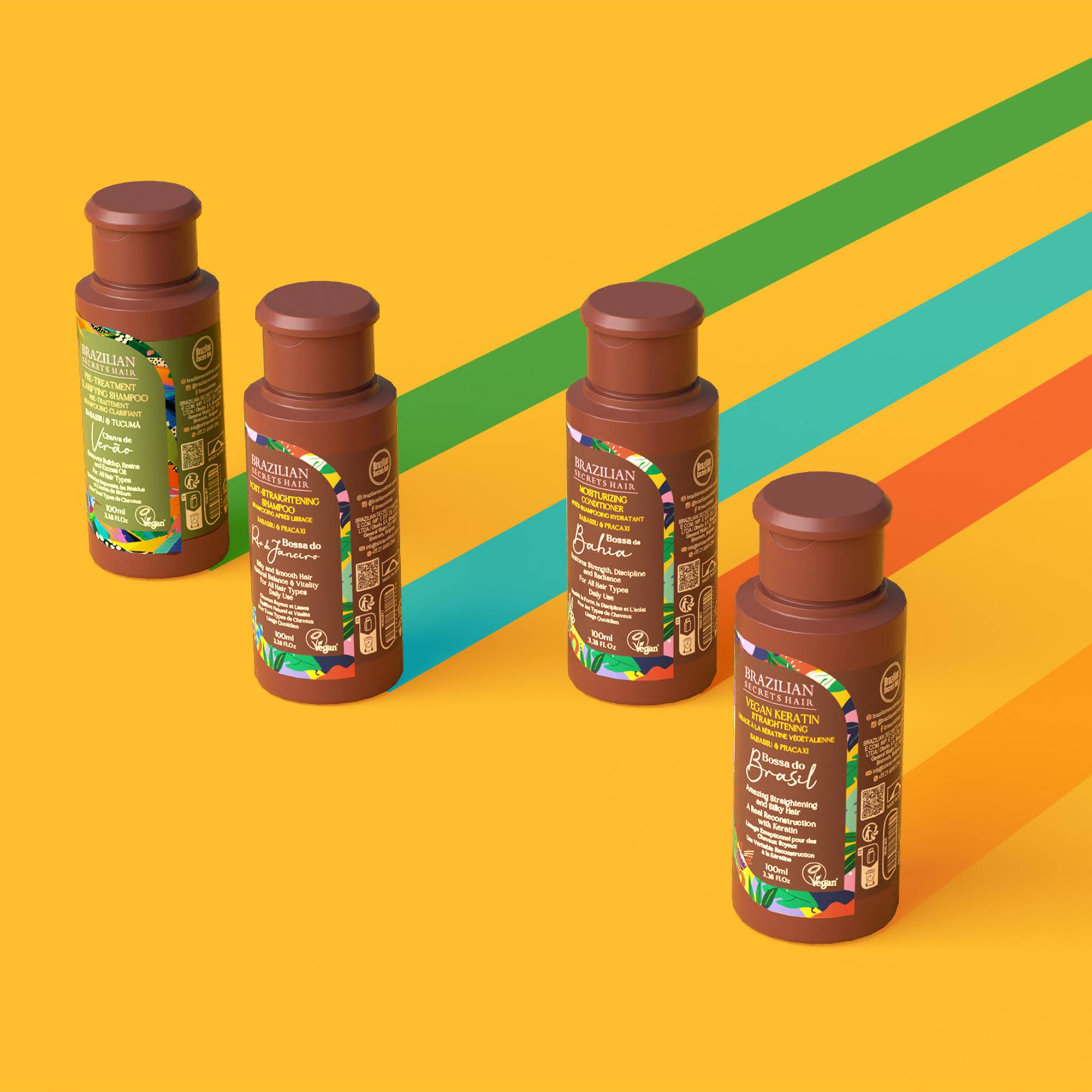 Kit lissage à la kératine végétalienne Bossa do Brasil / 400ml