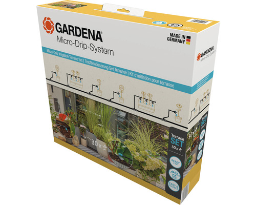 GARDENA Micro-Drip Startset voor Terrasbewateringsset (voor maximaal 30 potplanten)