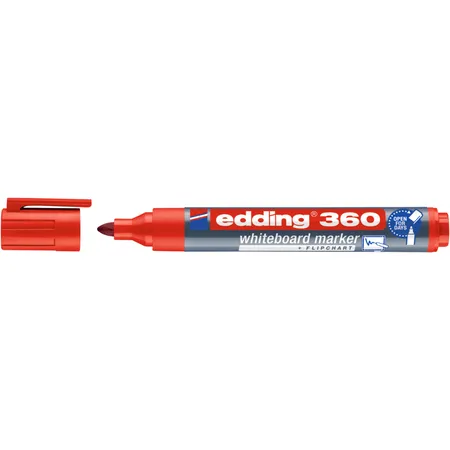 edding 360 Whiteboardmarker, 1.5-3mm, Rundspitze, rot