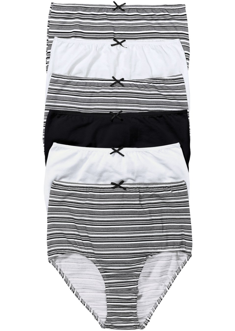 Lot de 6 slips taille haute