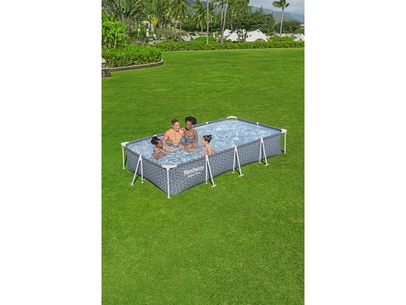 Bestway Pool Steel Pro 366 x 201 x 66 cm 201 x 66 cm Gerahmtes rechteckiges Pool