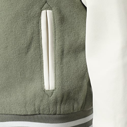 Veste Teddy Enfant QQ160Q22 Vert Kaki