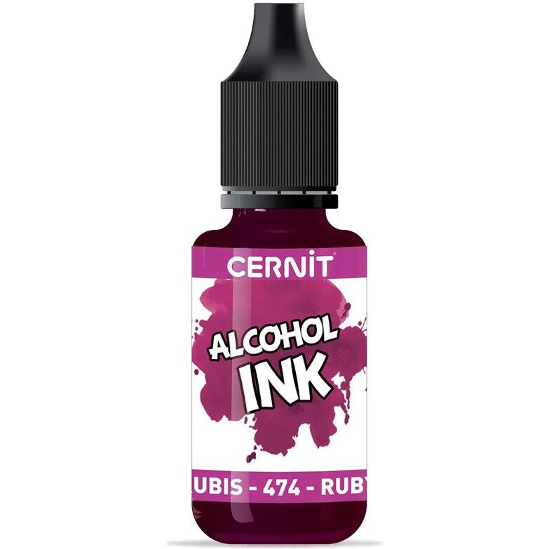 Cernit encre à l'alcool 20 ml Rubis - Rubis