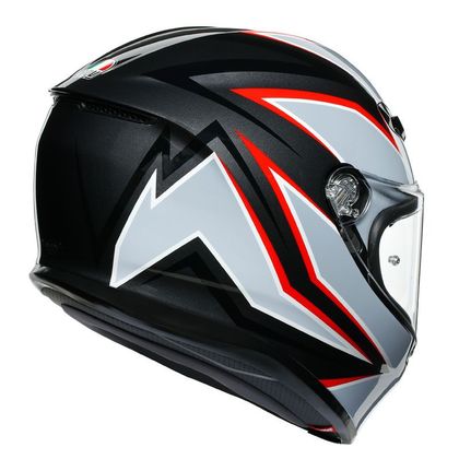 Casque AGV K-6 - FLASH MATT - Gris / Rouge