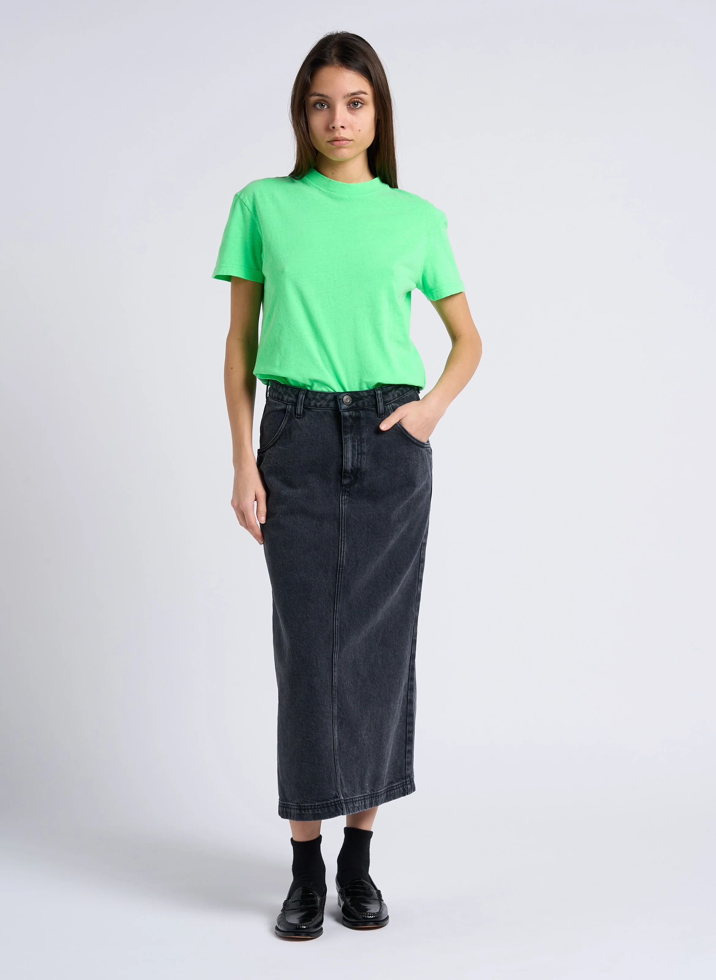 YOPDAY - Jupe en jean taille haute | Noir
