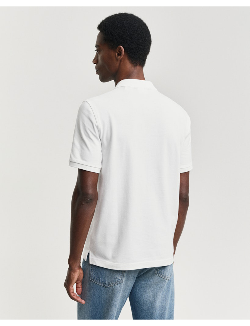 Archive Shield Piqué Polo White