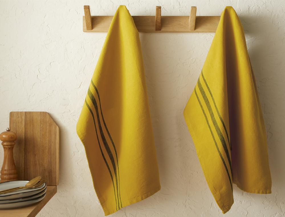 Lot de 2 torchons unis-Au comptoir