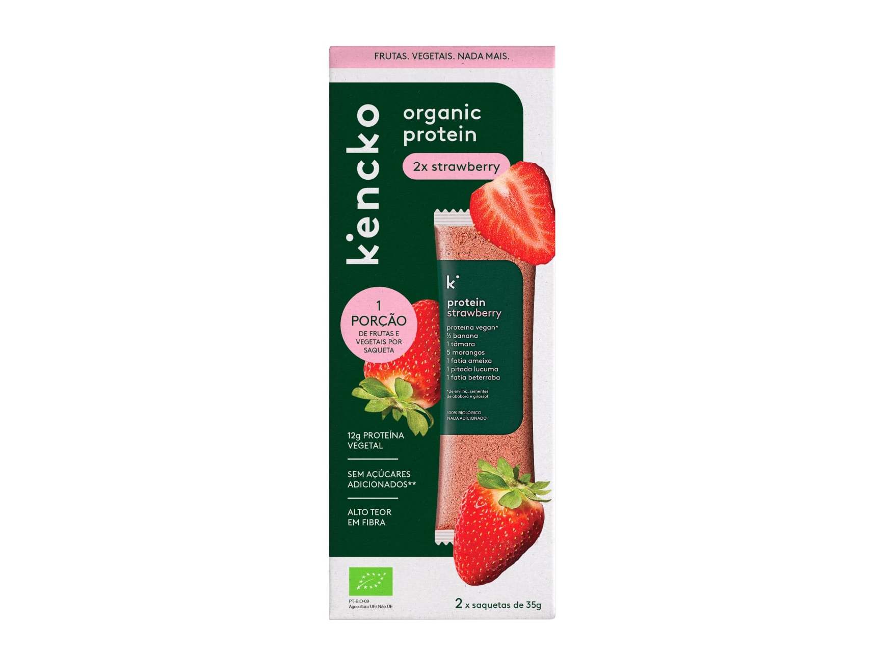 BATIDO KENCKO PROTEINA VEGAN MORANGO 2X35G