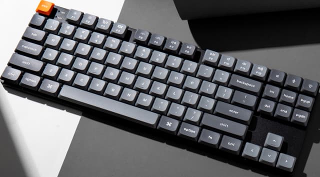 Keychron K1 Max gaming tastatur (Gateron, Low Profile, Røde Switches)